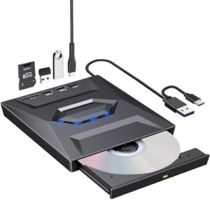 OXNSHEJW External CD DVD Drive for Laptop