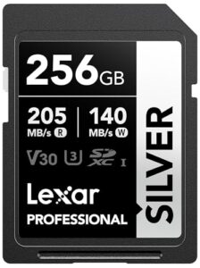 Lexar Professional SILVER SD Card 256GB