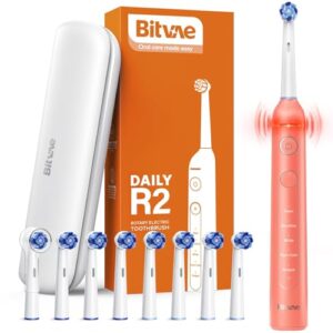 Bitvae R2 Rotating Electric Toothbrush for Adults with 8 Brush Heads