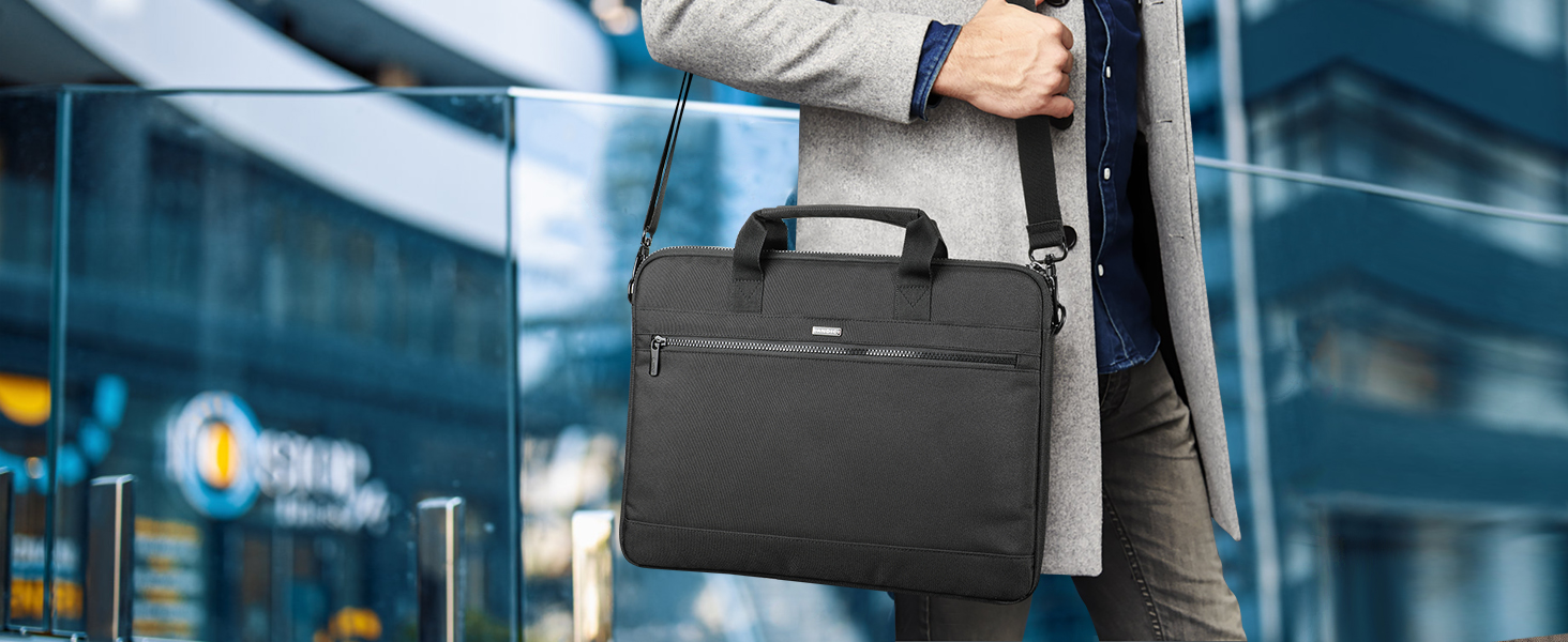 LANDICI 360°Protective Laptop Sleeve with Shoulder Strap