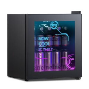 HCK 48L Mini Fridge with Glass Door