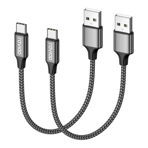 RAVIAD USB C Cable Short [2Pack 0.5M]