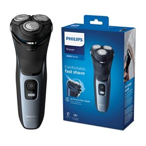 Philips Series 3000 Wet or Dry Men's Electric Shaver with a 5D Pivot & Flex Heads
