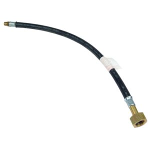 HAMILTON GAS PRODUCTS Butane Pigtail Gas Hose Pipe | 50cm Butane x 1/4" BSPT Male Hose with NRV Excess Flow | Male & Female Thread Hose Compliant with EN16436-1 | Ideal for Caravans