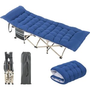 Yaheetech Folding Camping Cot Portable Outdoor Bed for Adults w/Mat & Storage Bag & Carry Bag
