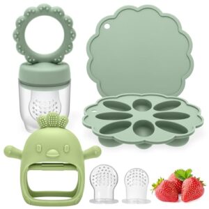 CLDY Baby Fruit Food Feeder - Breastmilk Popsicle Freezer Molds - Convenient Baby Food Feeder Set