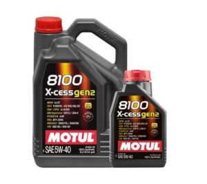 WOL-MOTUL 8100 X-CESS GEN2 5W40 A3 / B4 Fully Synthetic Engine Oil 109776 - ACEA A3/B4