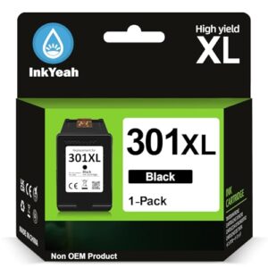 INKYEAH 301 Black Ink Cartridges XL