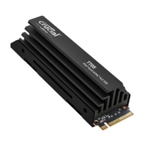 Crucial T705 1TB SSD PCIe Gen5 NVMe M.2 Internal Gaming SSD with Premium Heatsink
