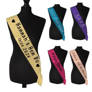 Personalised Sash for Birthdays