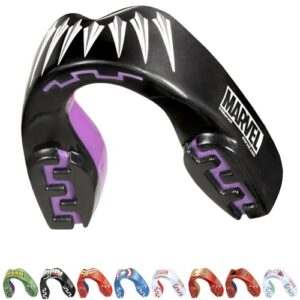 Marvel Black Panther Sports Mouthguard Dual Layer Premium Protection Adults Gum Shield with Case for Boxing