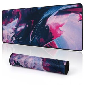 YUWLDD Mouse Pad Gaming Large Desk Pad (31.5 x 11.8 x0.12 inch) Washable Mouse Pad Laptop Desk Mat