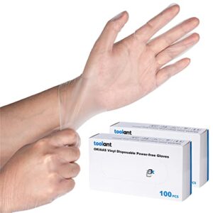 OKIAAS Vinyl Gloves(200PCS) Non Latex