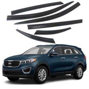 AUTO CLOVER Wind Deflectors Set for Kia Sorento 2015-2020 (6 pieces)