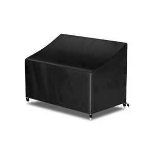AWNIC Bench Cover for Garden Benches 2 Seater Waterproof Tear Resistant Oxford Cloth 134 * 70 * 60/88cm