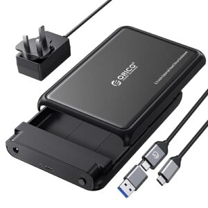 ORICO 3.5 Hard Drive Enclosure SATA to USB C Compatible for 3.5" 2.5" Seagate Samsung WD Crucial SanDisk HDD SSD