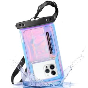 Floating Waterproof Phone Pouch Cellphone Dry bag Touchscreen Waterproof Case with Crossbody Lanyard for iPhone 15 Pro Max 14 Pro Max 13 Pro Max S23 Waterproof Phone Bag for Beach Travel Essentials