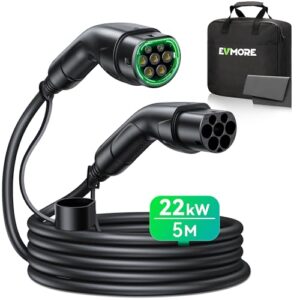 Evmore Type 2 EV Charging Cable 22kW 32A