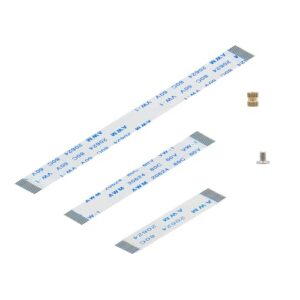 Geekworm FFC Cable Set 16 Pin 0.5 mm Pitch for Raspberry Pi 5 PCIe to NVMe SSD Shield (30 mm / 50 mm / 80 mm Length)