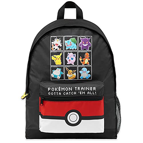 Pokemon Backpack Kids School Bag Boys Girls Teens Pikachu Eevee Pokeball