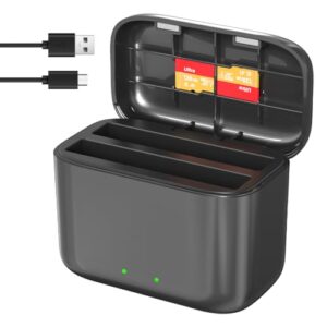 Prodrocam Battery Chargers for Insta360 X4 Action Camera Dual Ports Quick Charging Hub Charging Hub Supports 2 Batteries (Chargers)