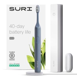 SURI Sustainable Sonic Toothbrush - Slim and Powerful Electric Toothbrush