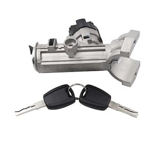 Ignition Lock Switch Barrel with 2 Keys 1348421080 Compatible with Relay Ducato Boxer 2006+ 1361031080 1608501280 4162.HN 4162.SJ - 5Pins