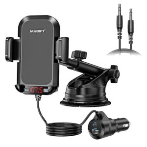 2024 New Car Bluetooth Transmitter Magift Bluetooth 5.3 FM Transmitter Car Charger PD 30w