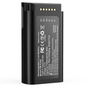 Adicop Rechargeable Battery compatible with eufy e340 7000mAh Battery Replacement Easy Install&Remove Rechargeable Battery compatible with Video Doorbell E340 (1 Pack)