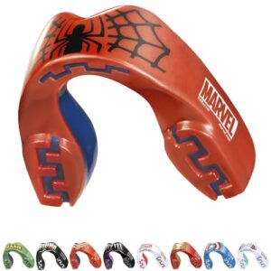 Marvel Spider-Man Sports Mouthguard Dual Layer Premium Protection Adults Gum Shield with Case for Boxing