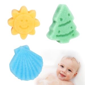 GOZINA 3Pcs Baby Bath Sponge