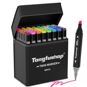 Tongfushop 40 Colored Marker Set