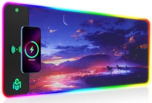 GIM Wireless Charging RGB Gaming Mouse Pad 15W