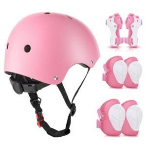 WayEee Kids Helmet and Pads Set Age 3-10 Years