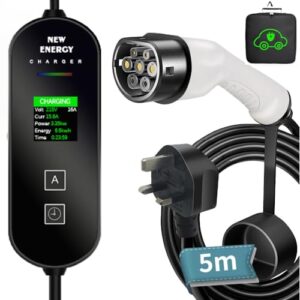 LCLCTEK EV Charger Cable Type 2 to 3 Pin Plug