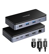 USB C Docking Station 3 HDMI Triple Display USB C Dock Multi Monitor Laptop Docking Station Dual ...