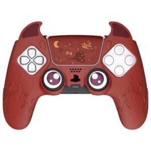 PlayVital Cute Demon Controller Silicone Case for ps5