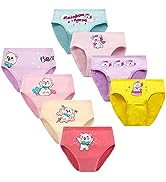 FedMois Girls Knickers Cotton Boxer Briefs Underpants Underwear 2-9 Years (Pack of 8)