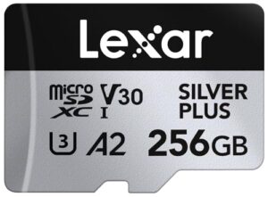 Lexar Silver Plus 256GB Micro SD Card up to 205 MB/s