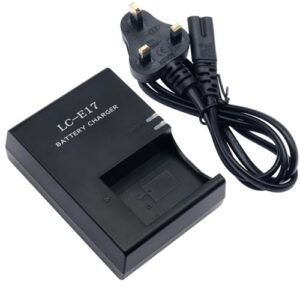 LC-E17 Quick Battery Charger Compatible with LP-E17 LC-E17E Battery for Canon Eos Rebel T7i T6i T6s Sl2 Sl3 77d 200d 800d 8000d 760d 750d M3 M6 M5 Kiss X8i Dslr Cameras