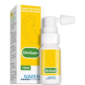 NAVEH PHARMA Otic Guard Natural Ear Spray 3 in 1 Herbal-Oil Blend for Ear Infections & Pain