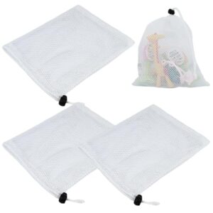 Dynozoom 3 Pcs Polyester Mesh Drawstring Bag