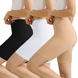 INNERSY Anti Chafing Shorts Women Chub Rub Short Leggings Ladies Cotton Underskirt Shorts 3 Pack