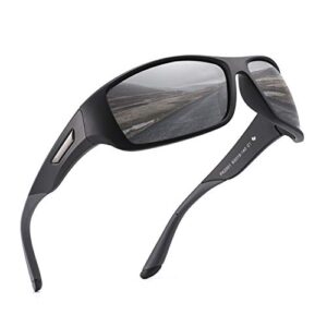PUKCLAR Polarised Sports Sunglasses for Men Women Cycling Glasses UV400 Protection Sun Glasses For Running Driving Fishing Travel