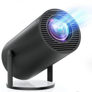 Mini Projector Portable Android 18000 Lux Projector 4K Supported 180° Rotation & Auto Keystone