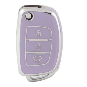 OFFCURVE Car Key Cover Car Key Case Key Fob Cover Car Key Protector 3 buttons Suitable for Hyundai i10 i20 i30 i40 ix20 ix25 ix30 ix35 ix45 ix55 Elantra Sonata Tucson Santa Fe Accent Creta Verna