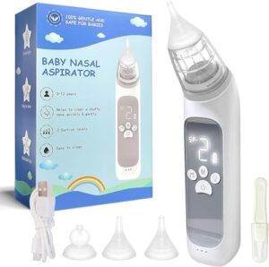 Baby Nasal Aspirator - Baby Snot Sucker with 3 Levels Suction