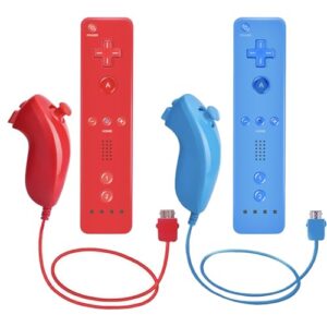 AUFGLO Wii Remote Controller and Nunchuck Controllers compatible with Wii/Wii U