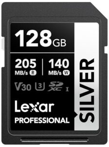 Lexar Professional SILVER SD Card 128GB