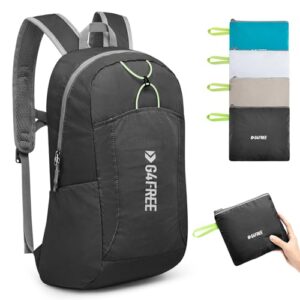 G4Free 24L Lightweight Foldable Backpack Small Hiking Daypack Water Resistant Bag for Travel Sports Running